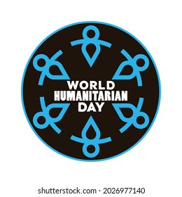 Logo des humanitären Welttags, Vektorgrafik