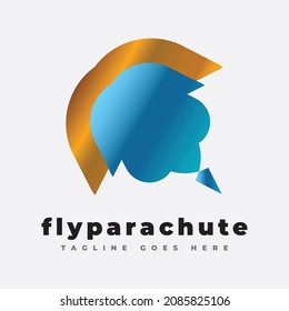 Logo would be perfect for traveling around the world as a souvenir and can be great idea for skydiving project.