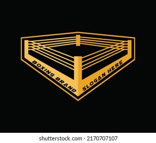 Logo for a wrestling with ring.