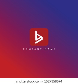 logo writing b and g make the letter b into two elegant letters.