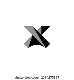 Logo x initial x design vektor brokers x