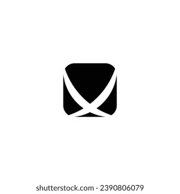 Logo x initial x support sistem operational