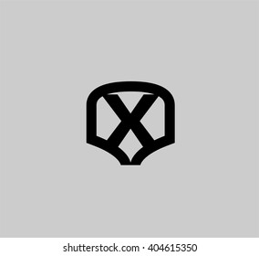 Logo X letter Vector illustration, eps 10

