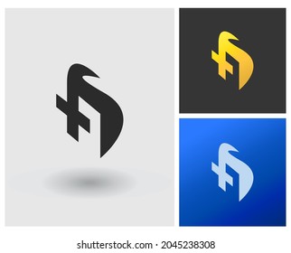 Logo XD vector de monograma simple logotipo de la empresa icónica