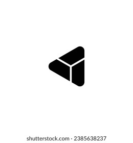 Logo y initial y design vektor triangle concept modern digital technology corporate business brokers company