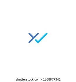  logo Y and W with a simple design