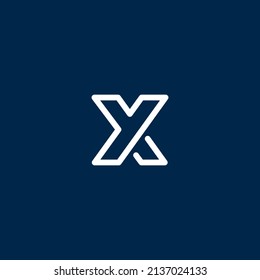 The logo is the Y and X monogram. elegant and boxy.