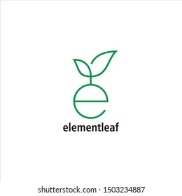 Logo yang modern, unik dan sederhana tentang daun dan huruf e yang di buat dengan garis yang geometris.
EPS10, Vector.