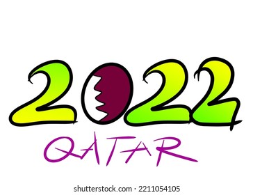 Logo-Jahr 2022 qatar Host-Weltcup