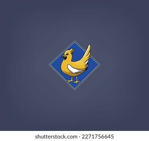 Logo with the yellow bird: Features a bird, a symbol of freedom, creativity, and innovation. The yellow color adds warmth and positivity to the design.