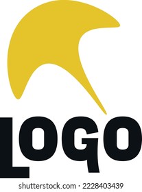 Logo yellow and black umbrella