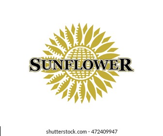 logo yellow sunflower