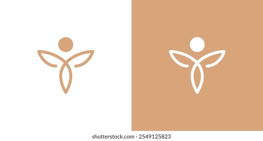 Logo yoga, letter Y for health, logo for Yoga logo with warmth colors