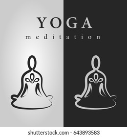 Logo Yoga Meditation Icon