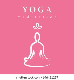 Logo Yoga Meditation Icon