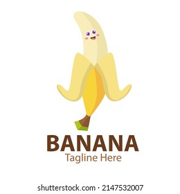 Logo for your business with cute banana character