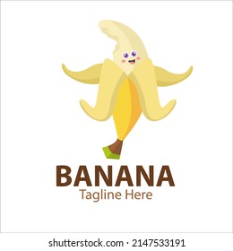 Logo for your business with cute banana character