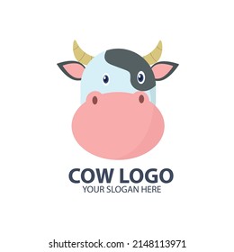 Logo for your business with cute cow character