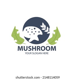 Logo for your business with cute mushroom character