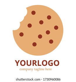logo of yummy bitten chocolate cookies