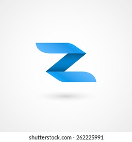 Logo Z letter. Isolated on white background. Vector illustration, eps 10.