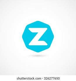 Logo Z letter. Isolated on white background. Vector illustration, eps 10.