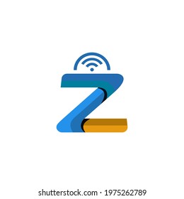 The logo is a Z-shaped shopping bag. With a combination of the wifi symbol