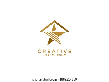 Logogram Star Roof Gold Design