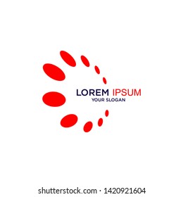 LOGOM DESIGN WITH ICON OVAL CIRCLE