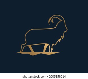 The logomark is an abstract cashmere.