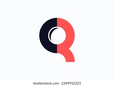 Logomark letter 'Q' cleverly integrates a magnifying glass, revealing a human icon within negative space, embodying curiosity and exploration