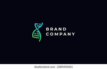 logomark, pictorial logo, logogram, pictogram logo abstract DNA cell graphic. simple, modern, sophisticated