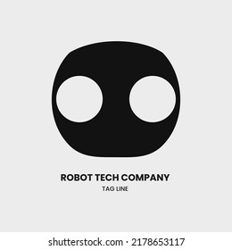 Logomark Technology.  Symbol Tech Startup. Pictorial Andorid Robot Icons For Company Logos Design Vector EPS 10