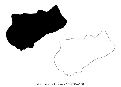 Logone Occidental Region (Regions of Chad, Republic of Chad) map vector illustration, scribble sketch Logone Occidental map