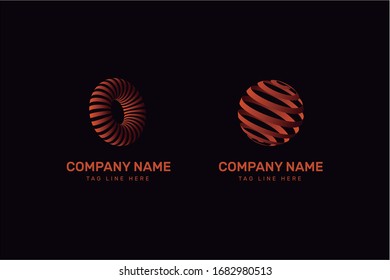 Logos 3D-Vorlage mit Farbverlustwerten