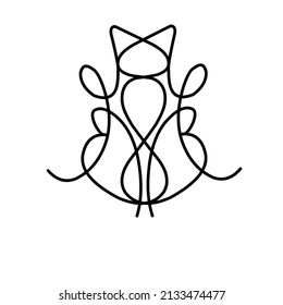 Logotipos abstractos listos para usar, Logotipos de lujo, para afiches, banners, proyectos. Logotipo de vektor universal premium de Pola.