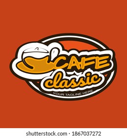 Logos, badges, emblems and logotype elements for a cafe, restaurant or coffee shop 