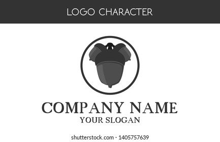 logos based on oak seeds
simple and modern.