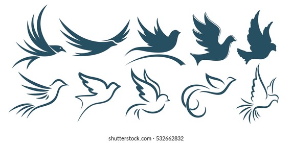 Logos birds. 