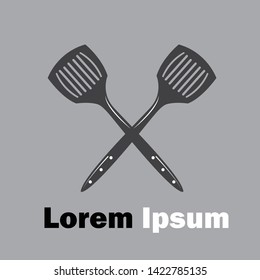 logos for businesses or restaurant food-based with distinctive spatulas