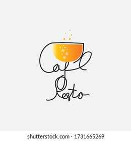 logos for cafes and restaurants drink design vector template.