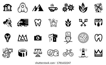 Logos collection. Abstract logos set. Icon design. Template elements