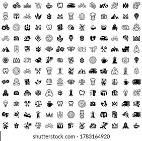 Colección de logotipos. Conjunto de logotipos abstractos. Diseño de iconos. Elementos de plantilla