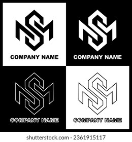 logos for company established and groups are black and white