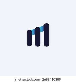 The logo's cylindrical shape, from small to large, with continuous gradients at the top and bottom, symbolizes growth, continuity, and integration. suitable for companies in the technology, data