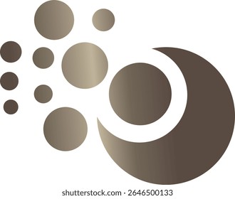 The logos depicted  a combination of circular and crescent shapes.