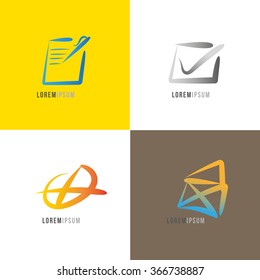 Logos Design. Business. Vector. Calligraphy