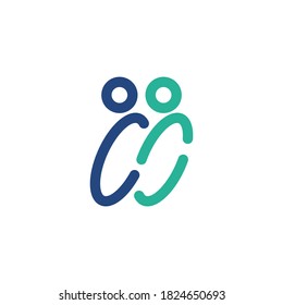 logos of ellipses and circles depicting rings, marriage, bonding, love