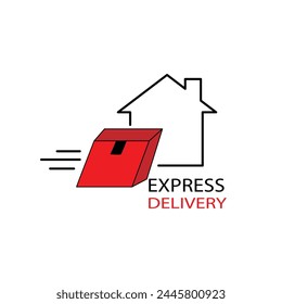 Logos of fast delivery service