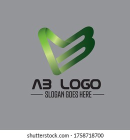 logos are formed from letters a and b